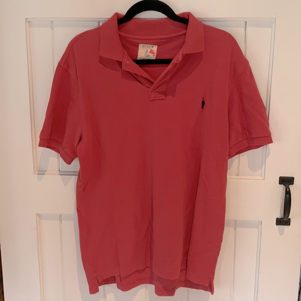 Jcrew mens medium red polo